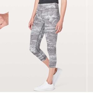 Lululemon‎ legging Align Crop *21" Swerve Vapor Metal Grey size 12